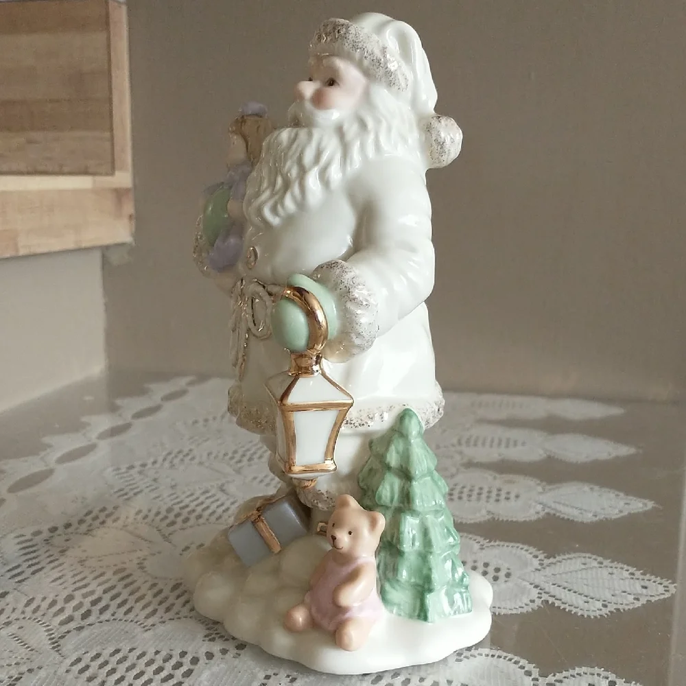 Lenox Santa Figurine with Gold and Pastel Accents - Picture 2 of 9